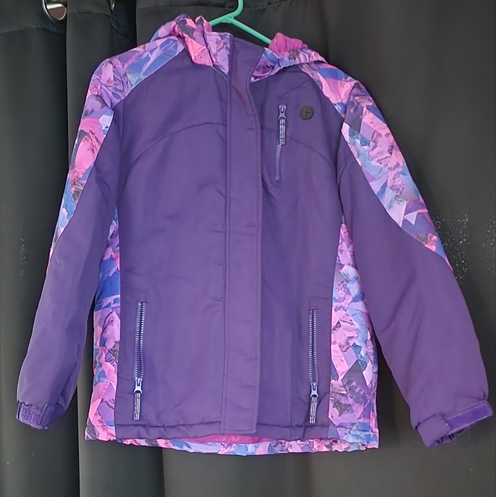 Roebuck & Company Women's Pink and Purple Jacket Size XL (16) Gently Used